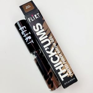 FLIRT THICK'UMS TINTED FIBER BROW GEL - DARK BROWN NEW